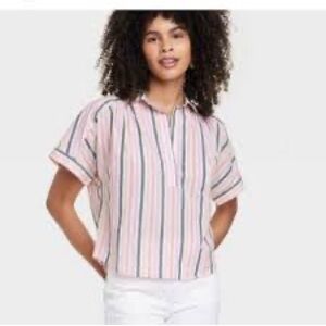 Universal Thread Multicolor Striped Blouse